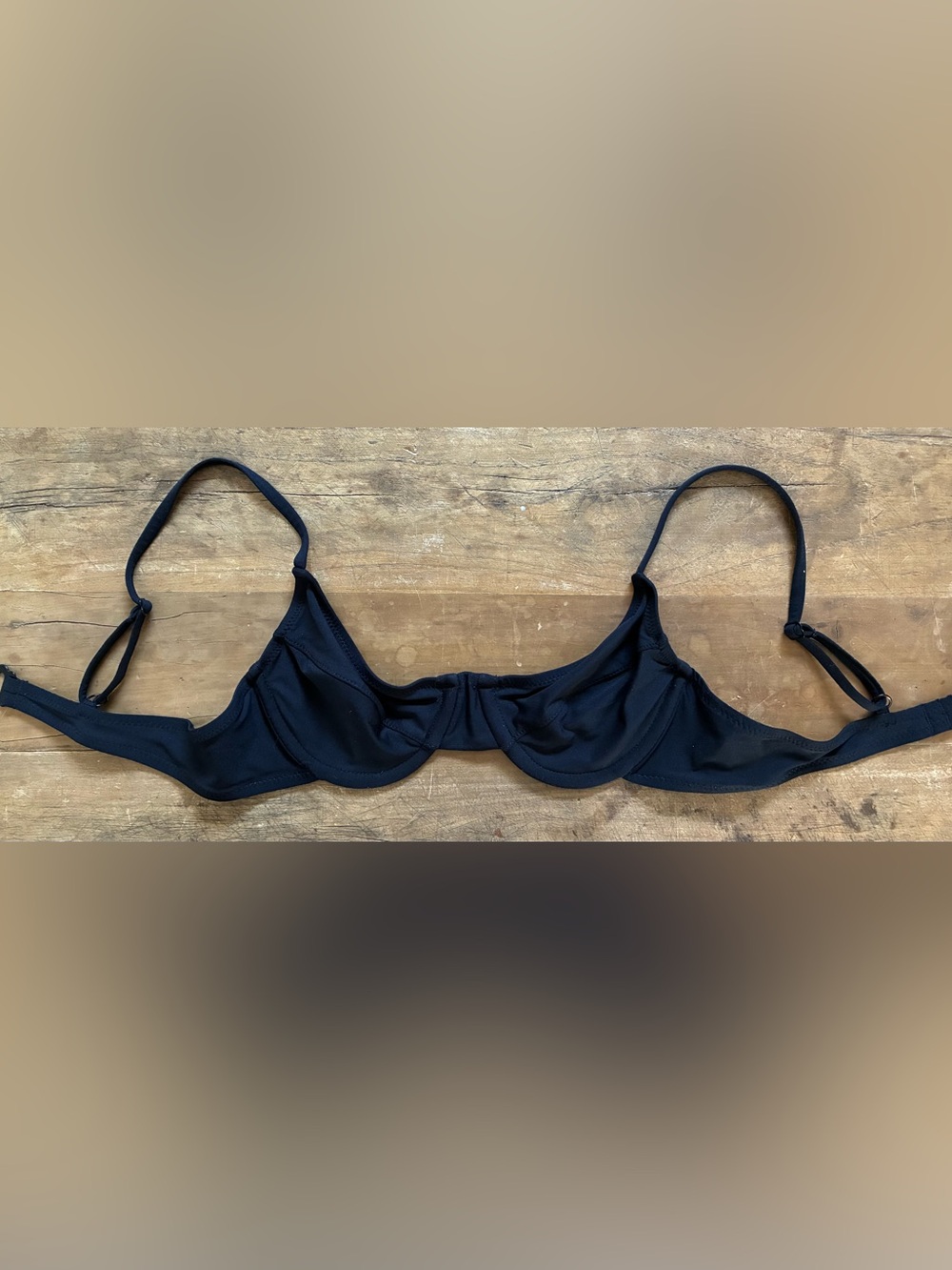 JCrew Black Underwire Bikini Swim Top